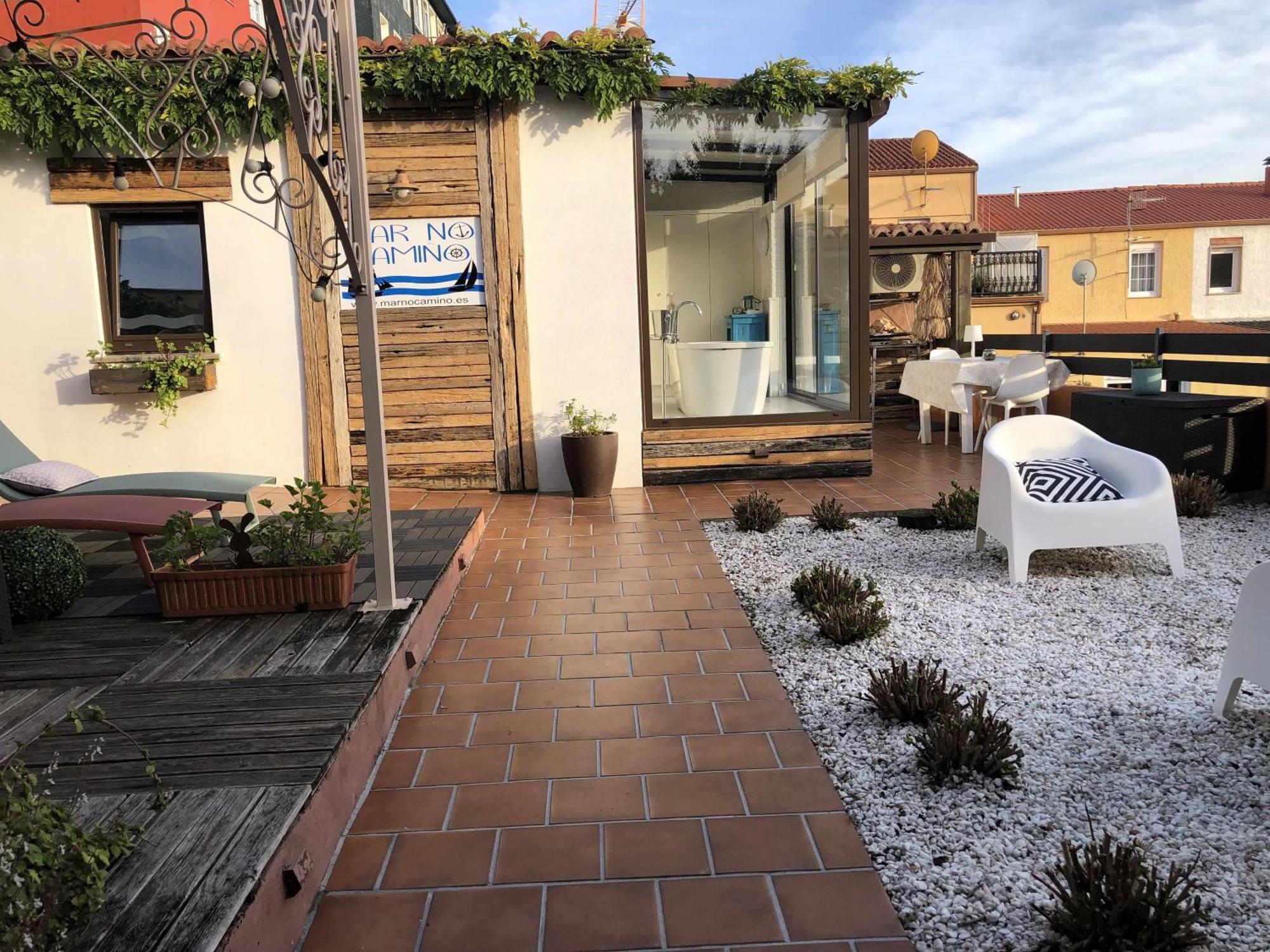 BrensMar No Camino Terraza Banera Con Vista Al Mar别墅 外观 照片